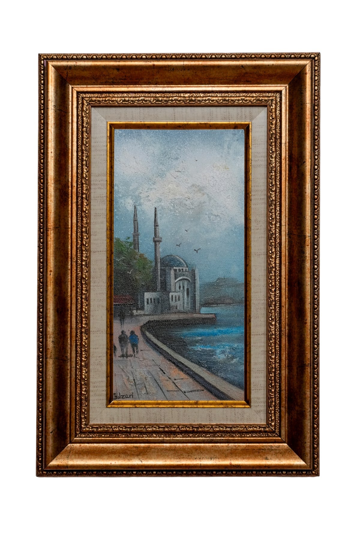 Boğaz Kıyısında Ortaköy Camii Yağlı Boya Tablosu