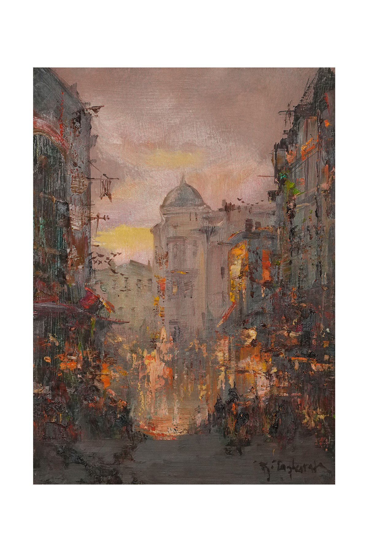 Tarihi Sokakta Akşam Işıkları