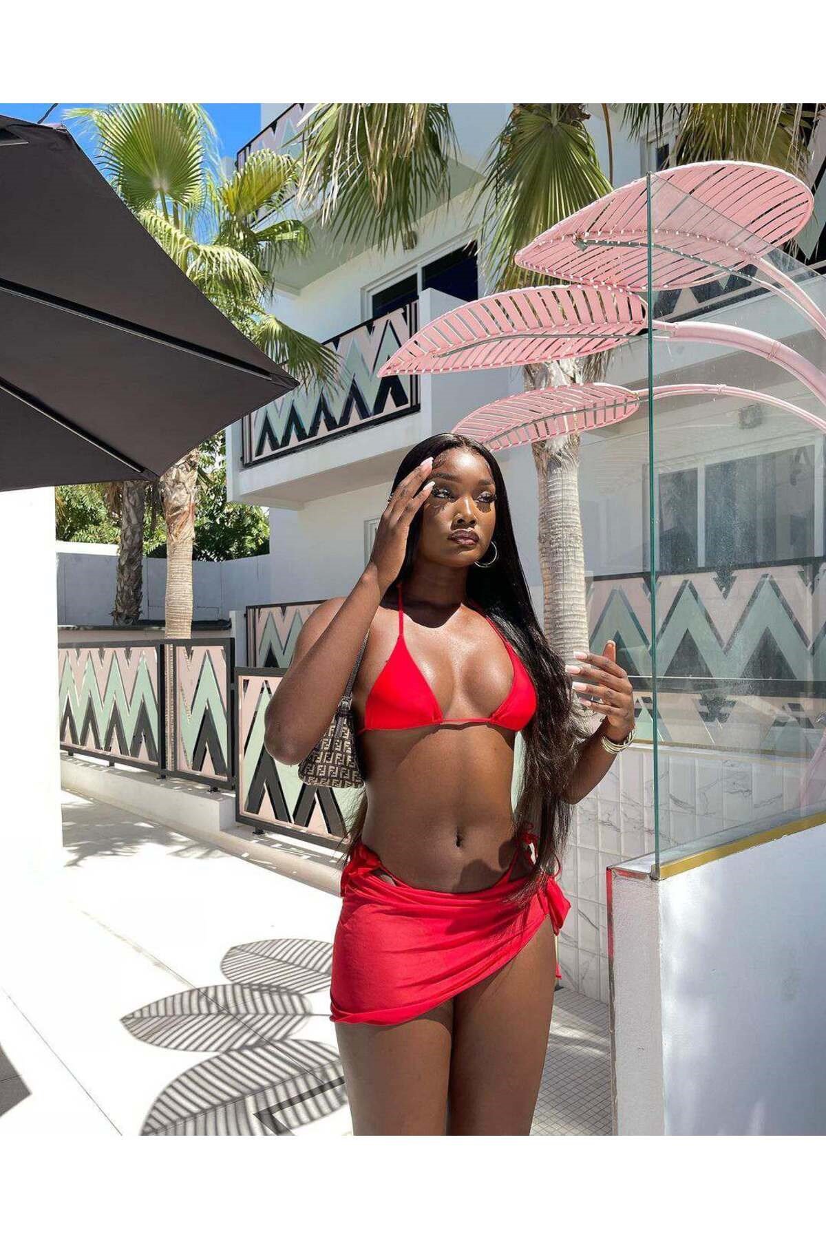 Adella bikini pareo set