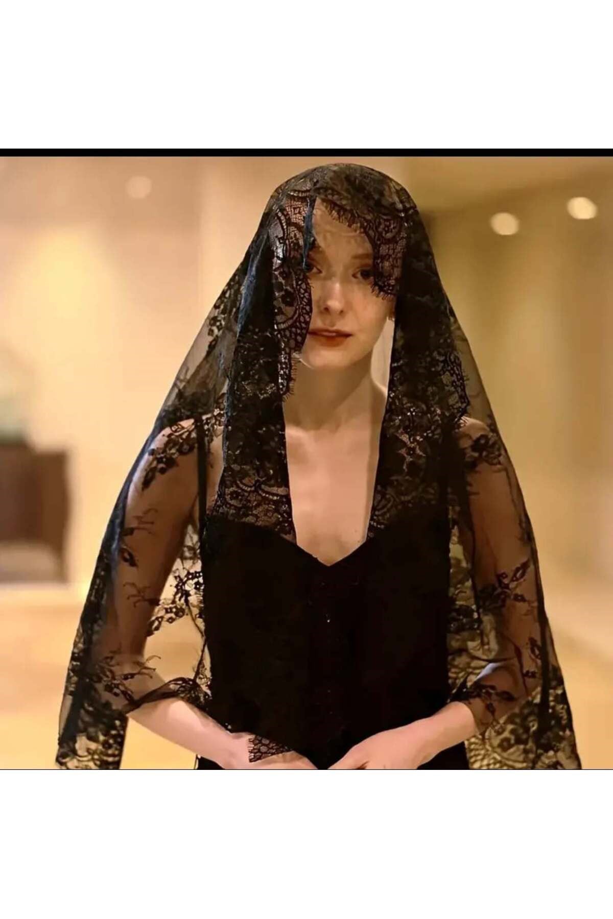 Dubai model Dantel şal örtü