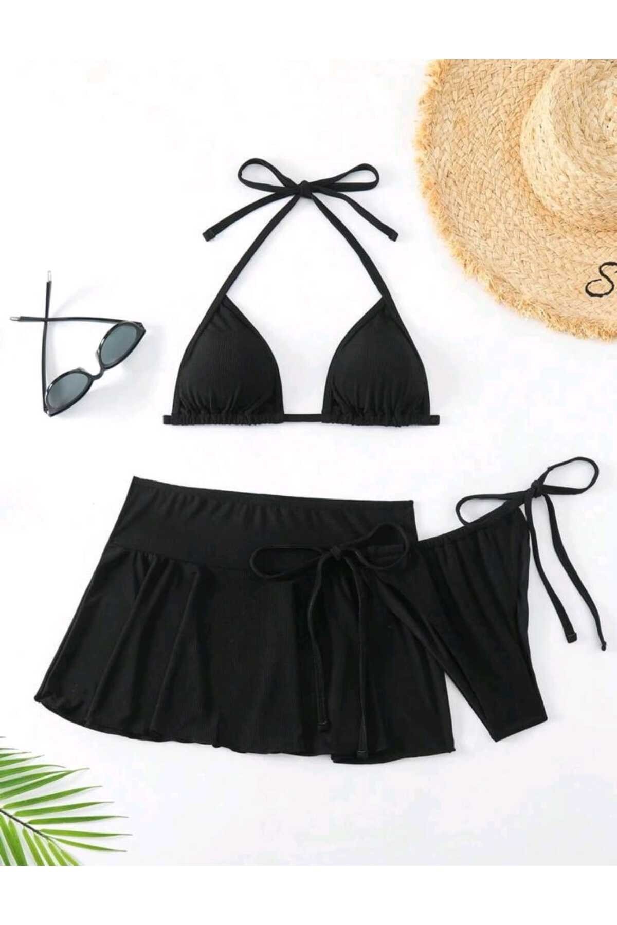 Etekli bikini set