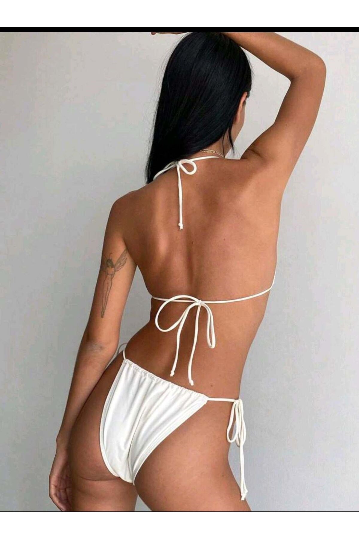 Fiyonk detaylı bikini takım