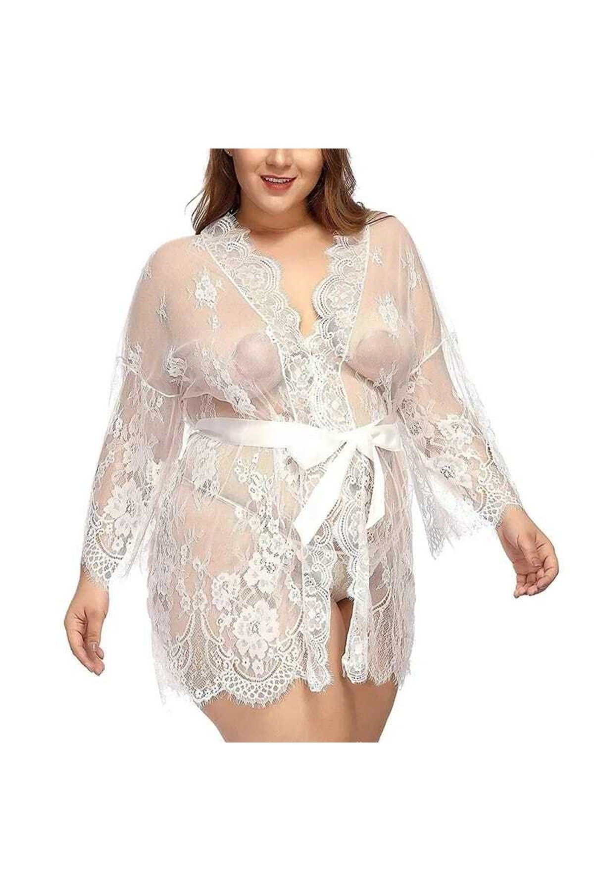 Freya Beyaz Sabahlık