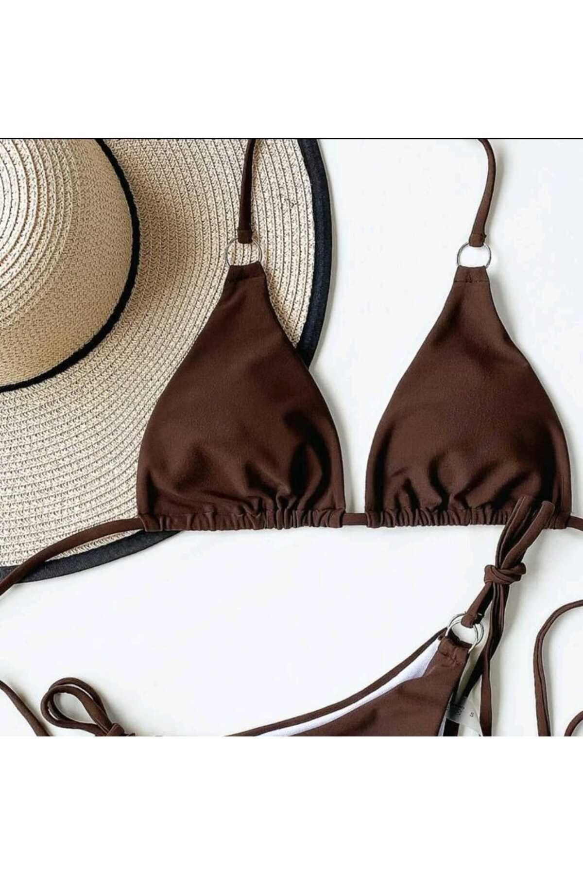 Halka detaylı bikini takım