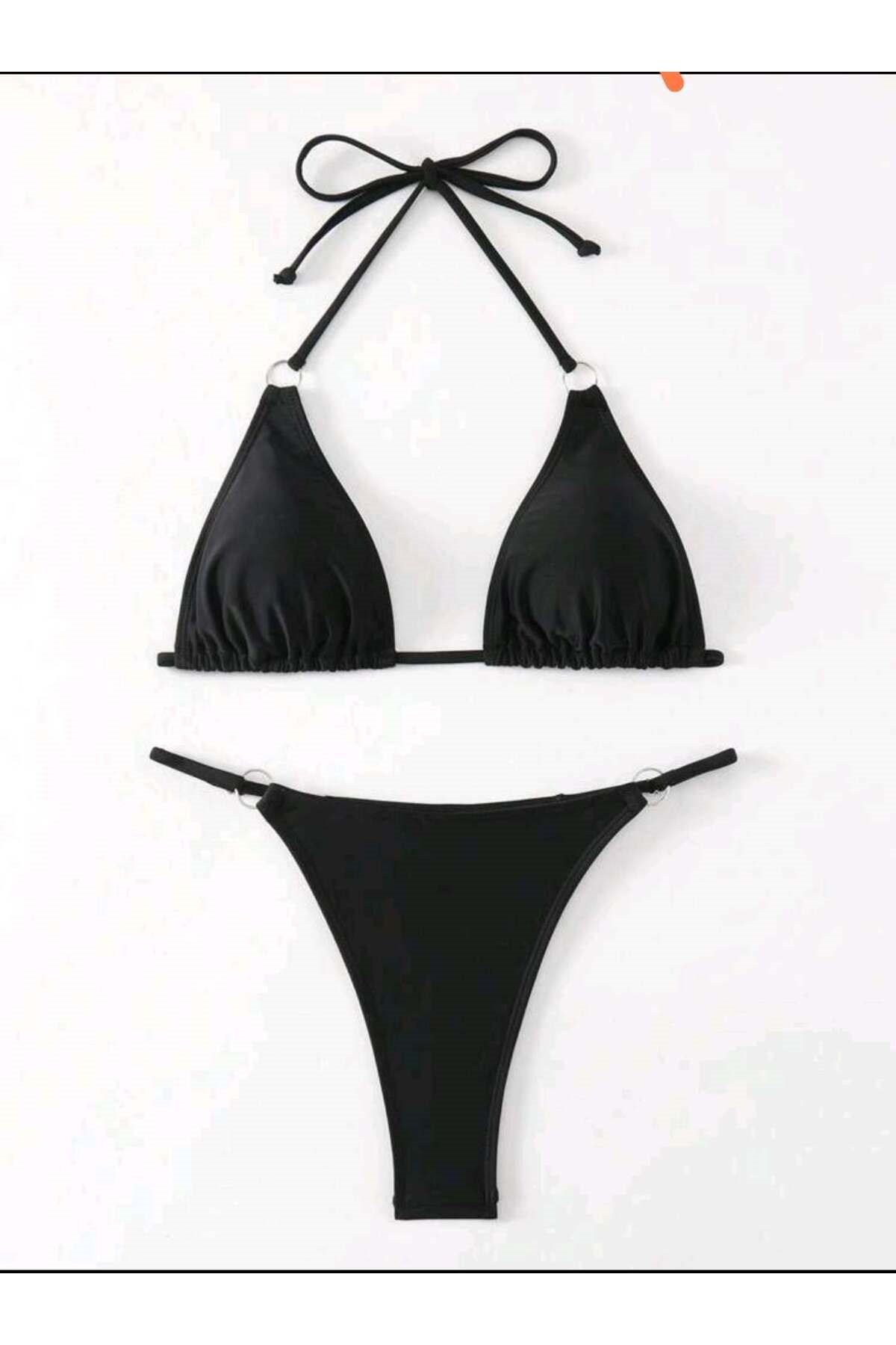 Halka detaylı bikini takımı