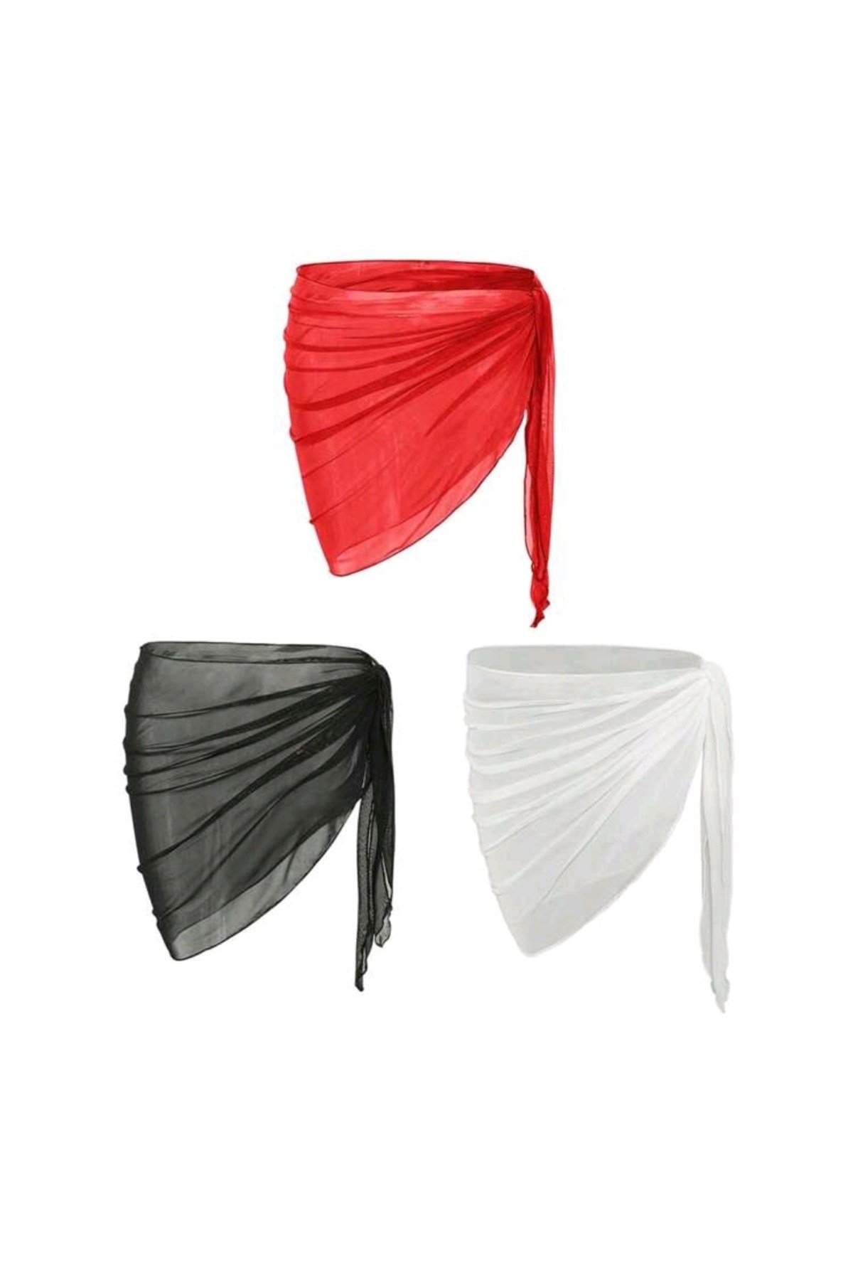 Karmaşık renk 3lü pareo set