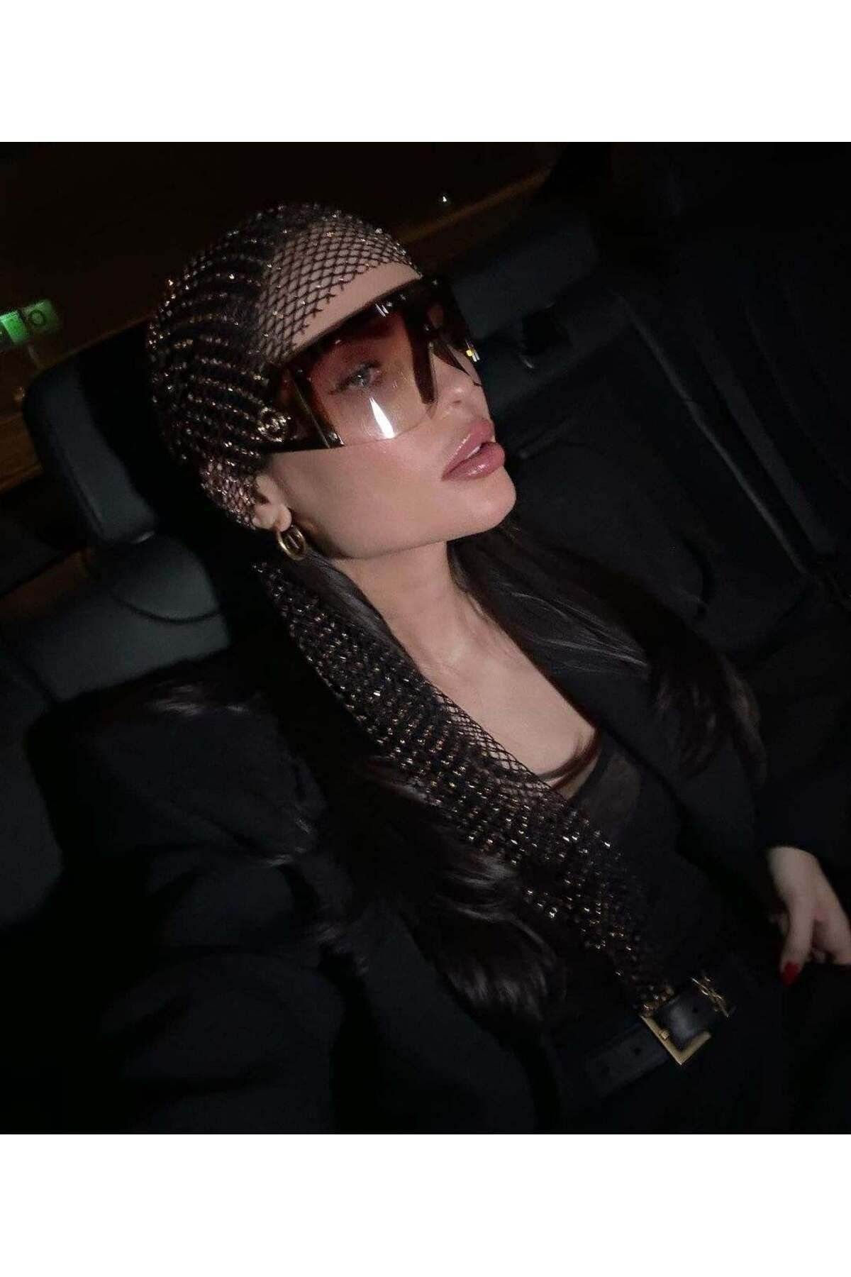 Kristal taşlı bandana