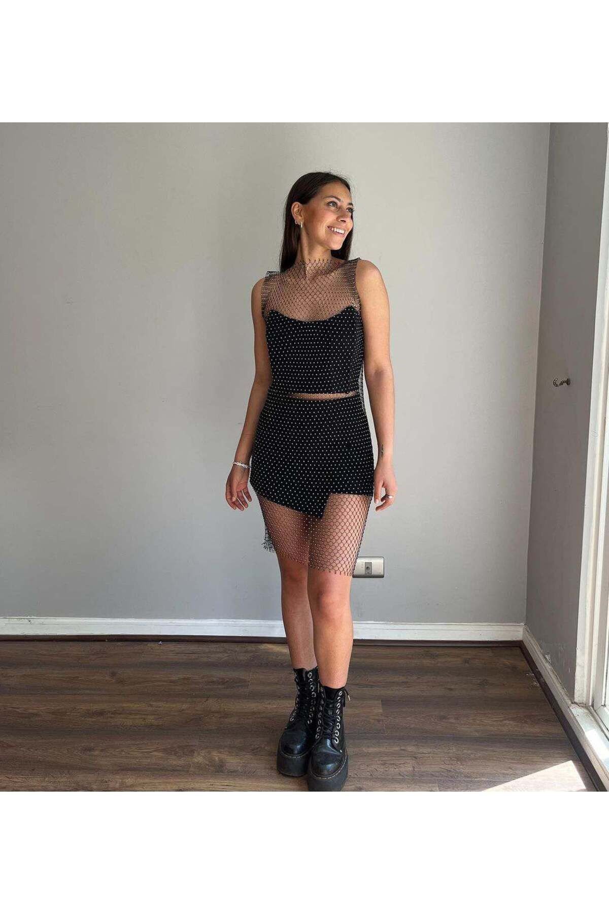 Kristal taşlı pareo