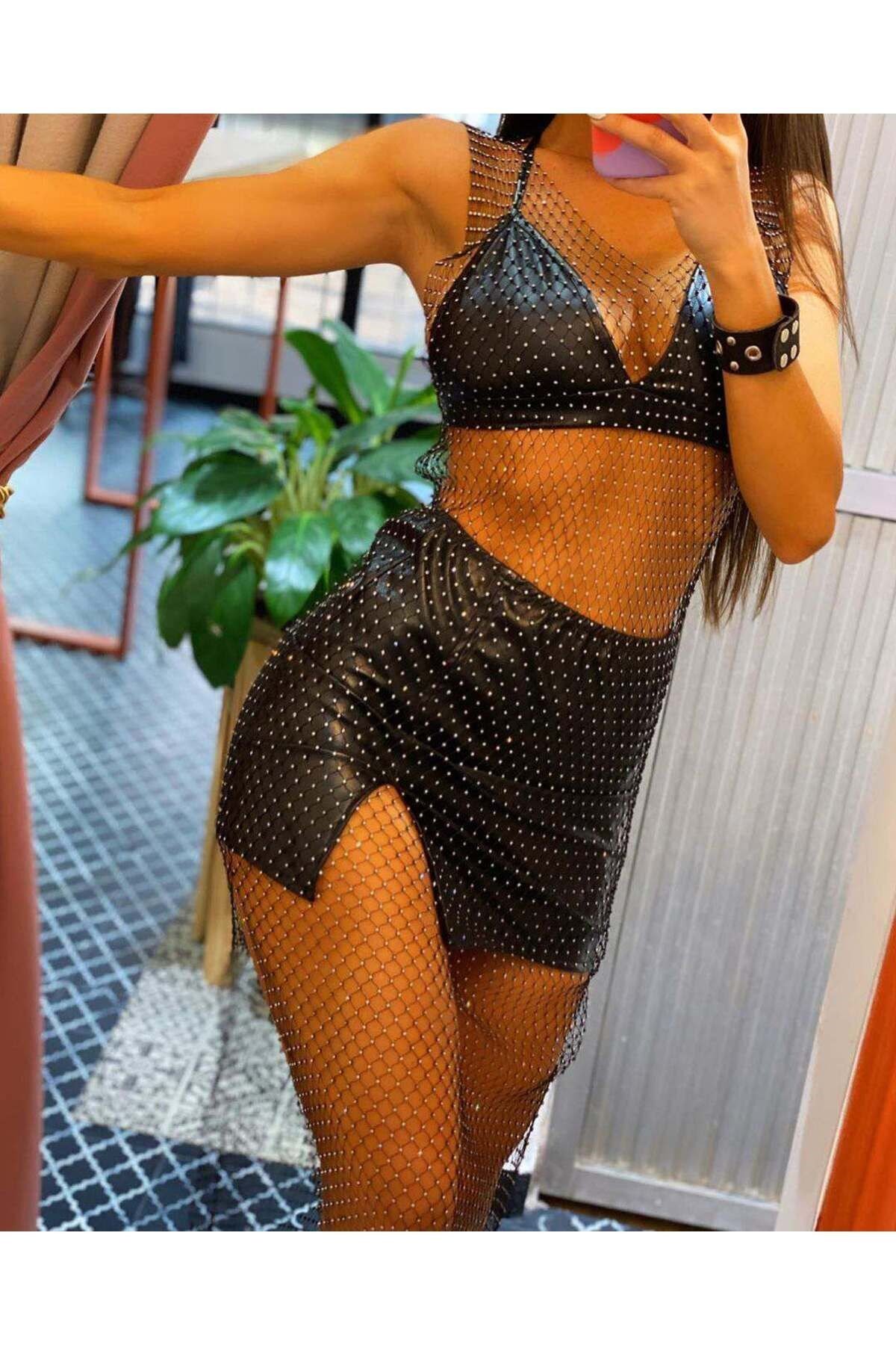 Kristal taşlı pareo