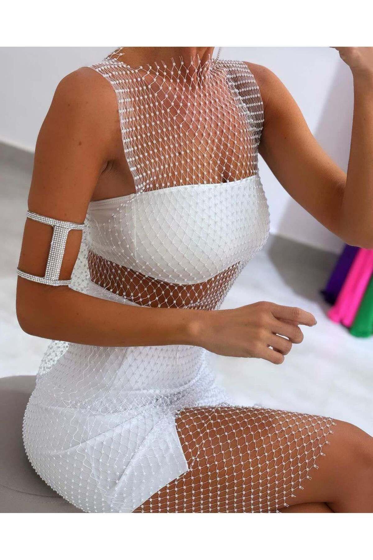 Kristal taşlı pareo
