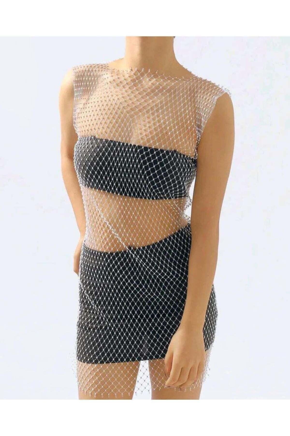 kristal taşlı pareo