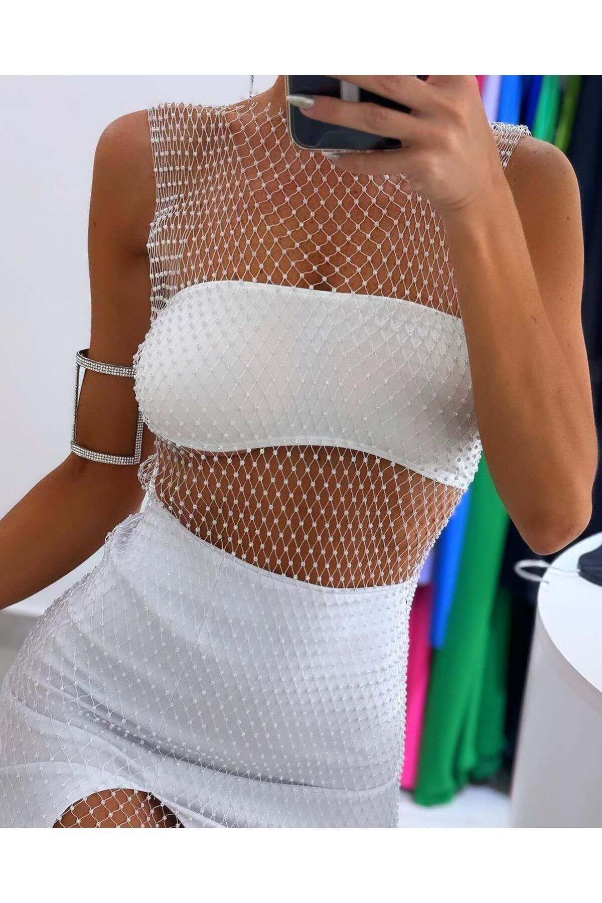 Kristal taşlı pareo