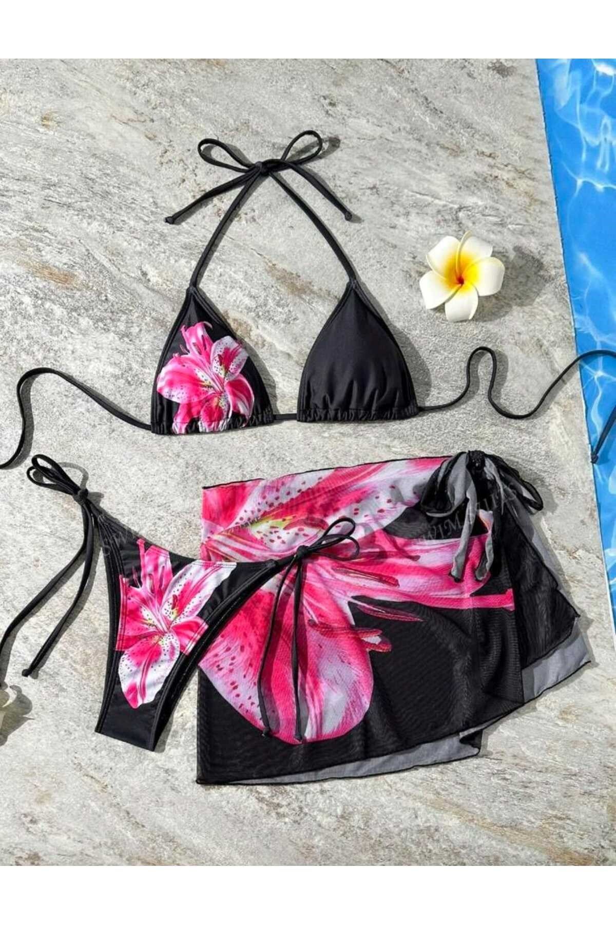 Kumsal bikini pareo set