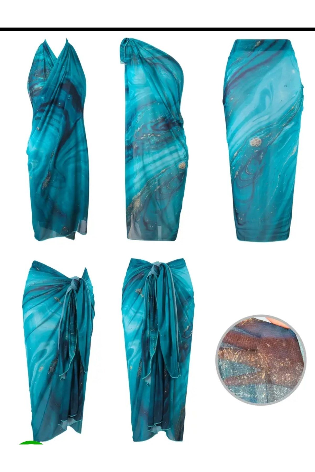 Marella blue pareo etek