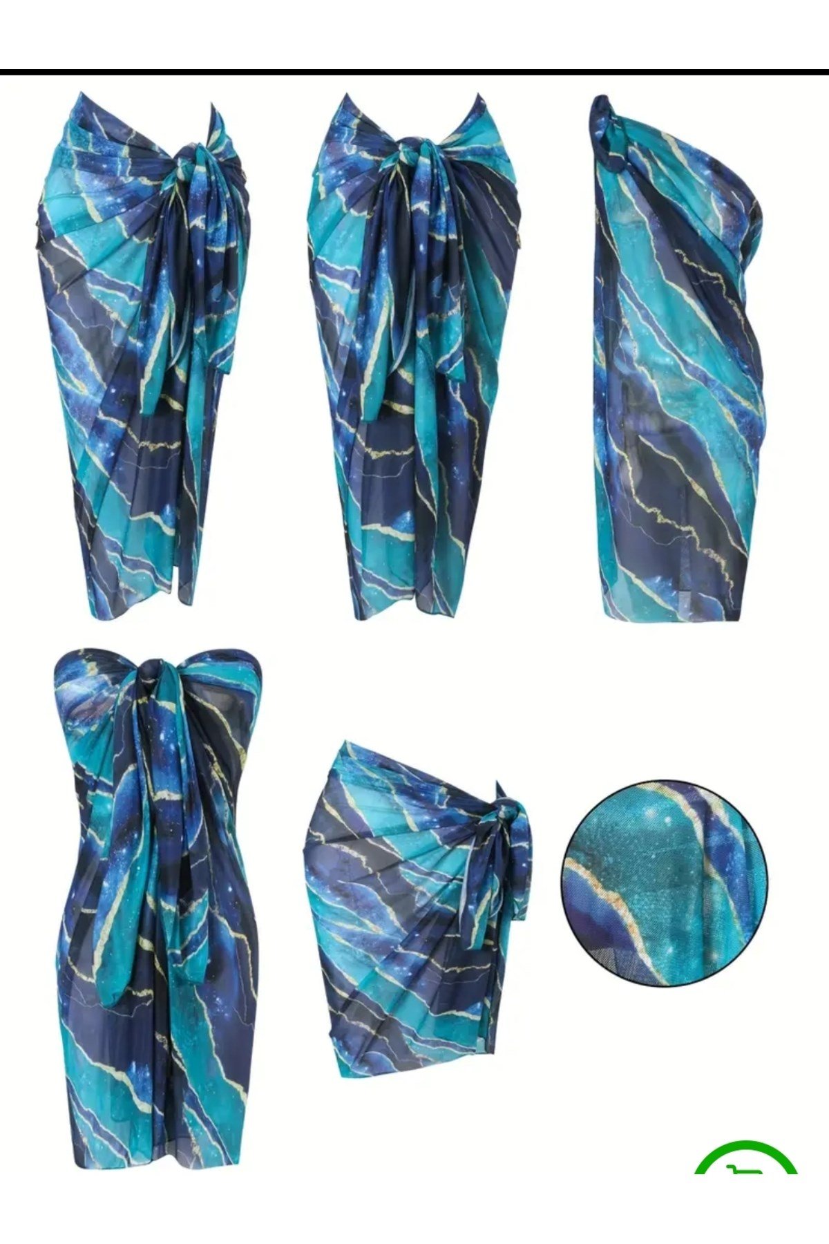 Marella blue pareo etek