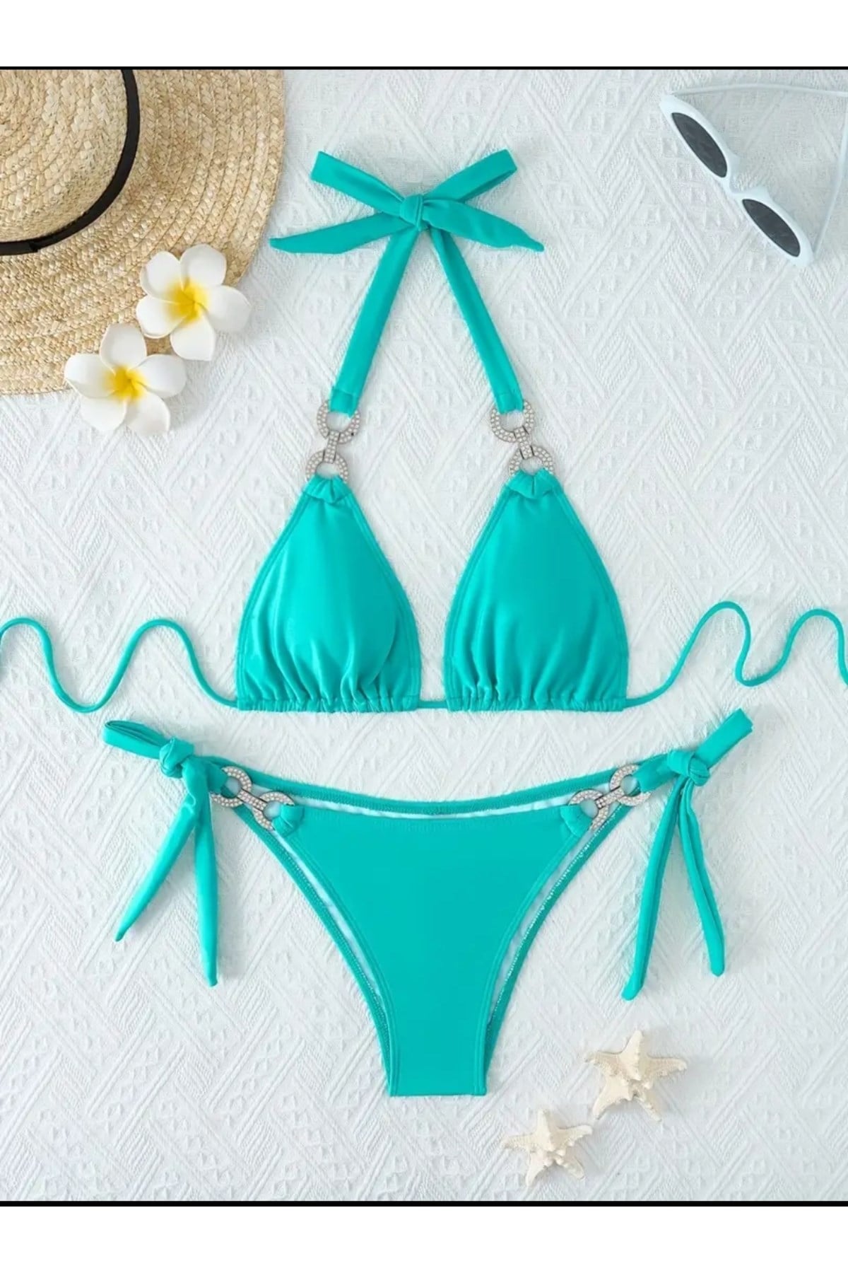 Monero taşlı bikini takım