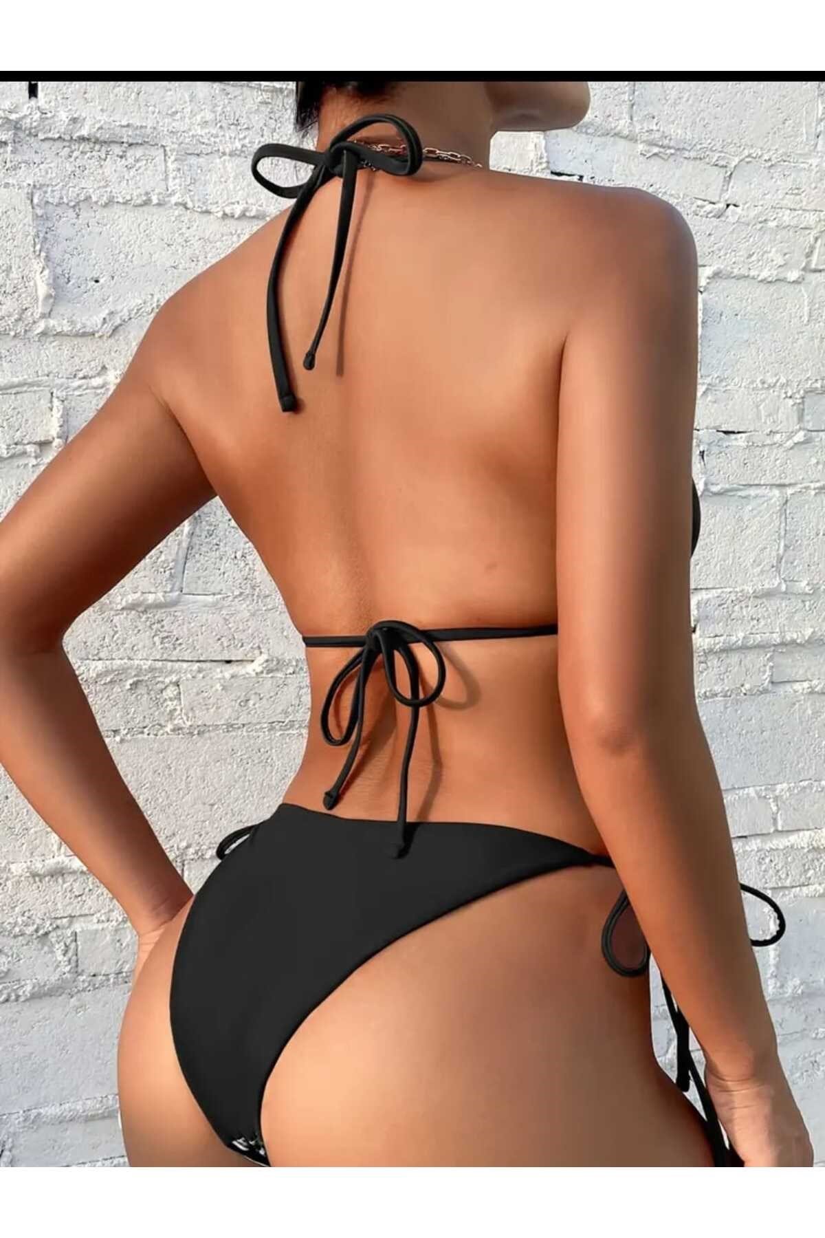 Monnya çift renk Bikini set