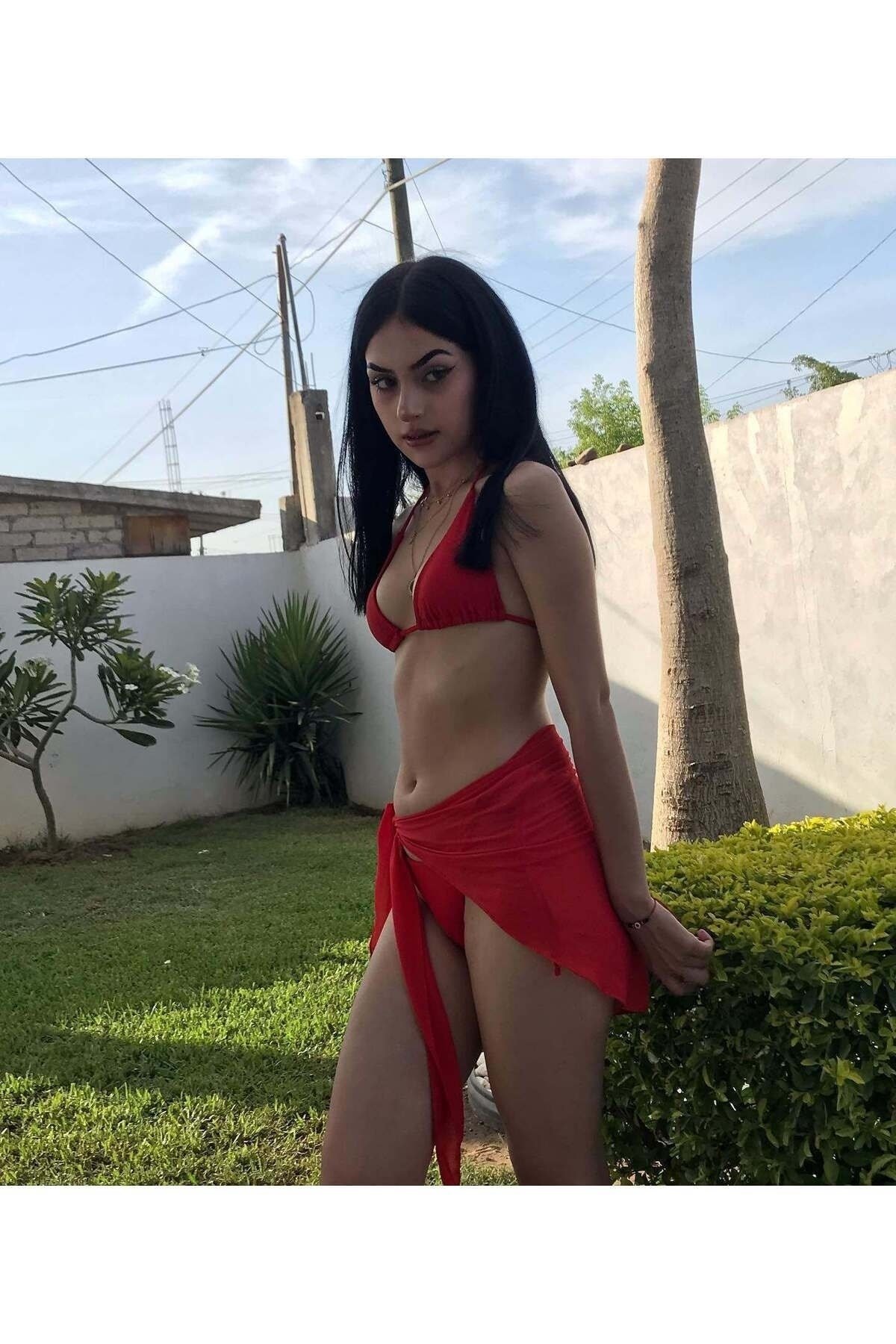 Redmia bikini pareo set