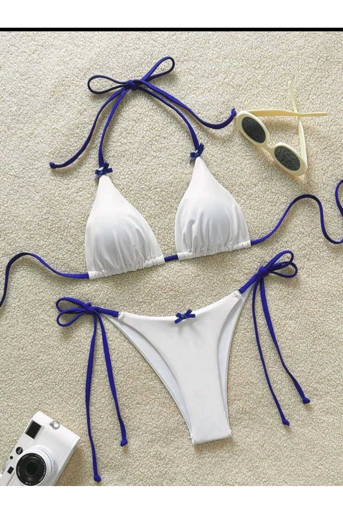 Sakssa fiyonk detaylı bikini takım