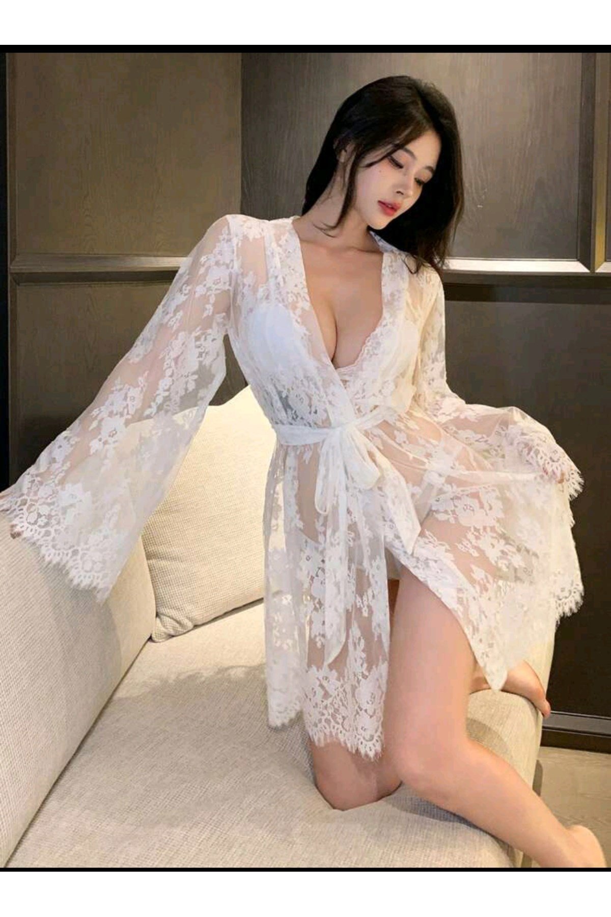 Selena dantel sabahlık
