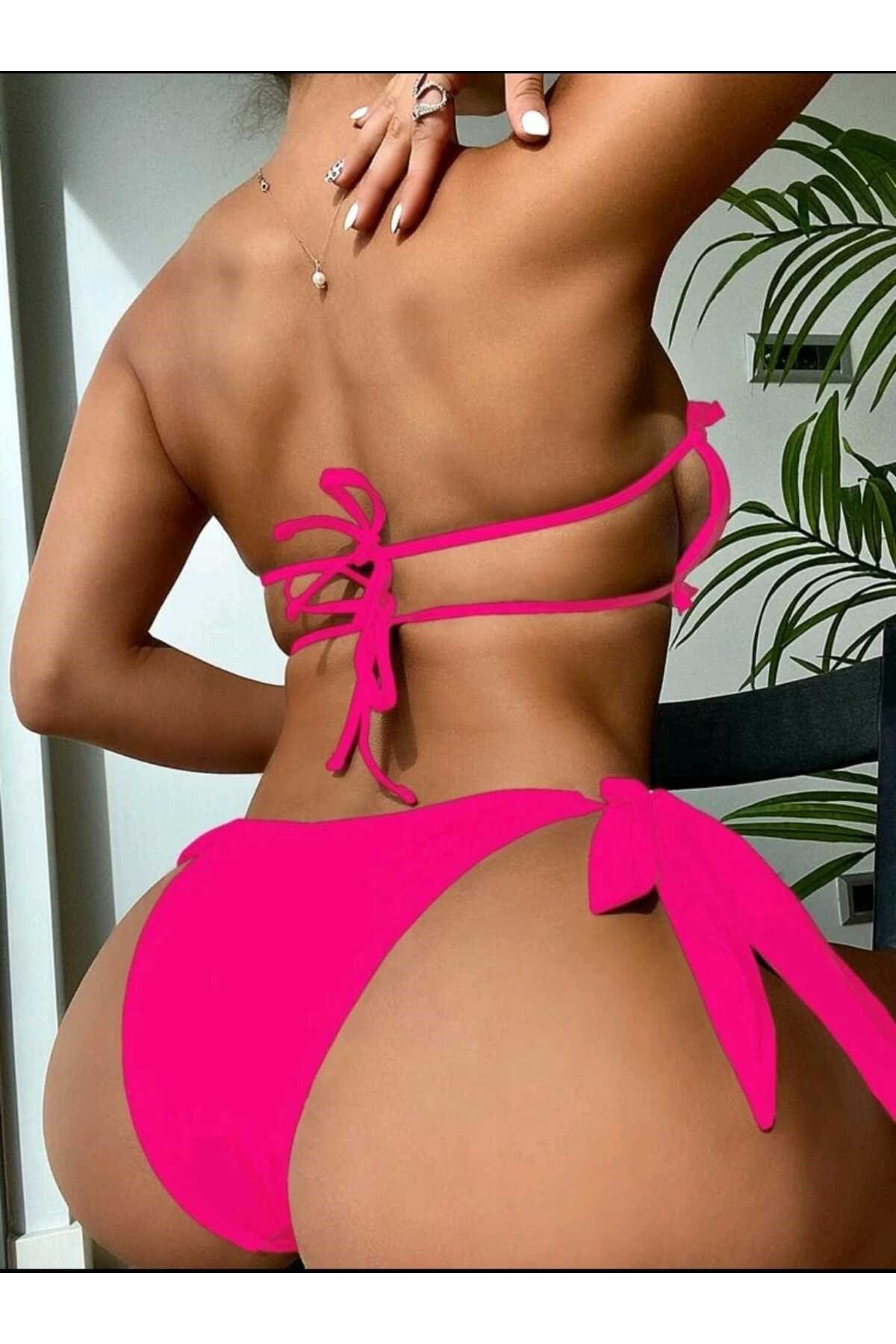 Taş detaylı bikini takım