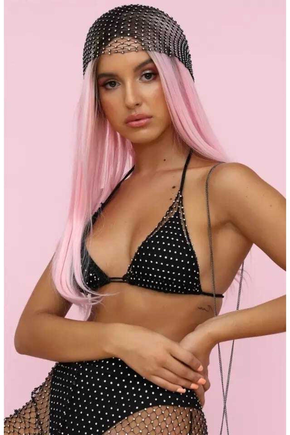 Taşlı Bikini Üst