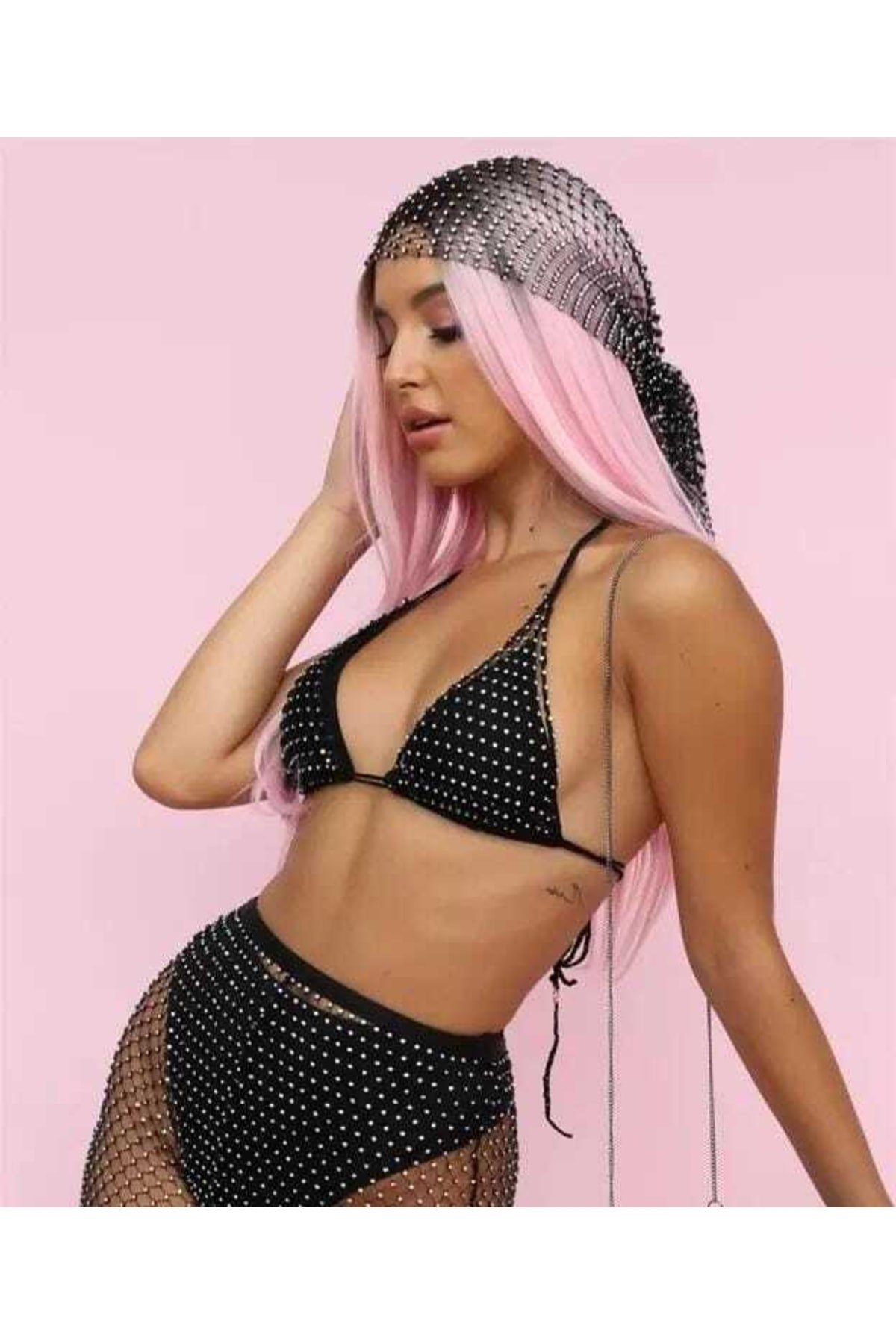 Taşlı Bikini Üst