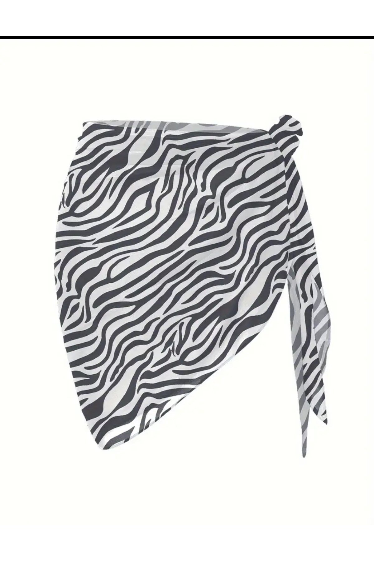 Zebra desenli pareo