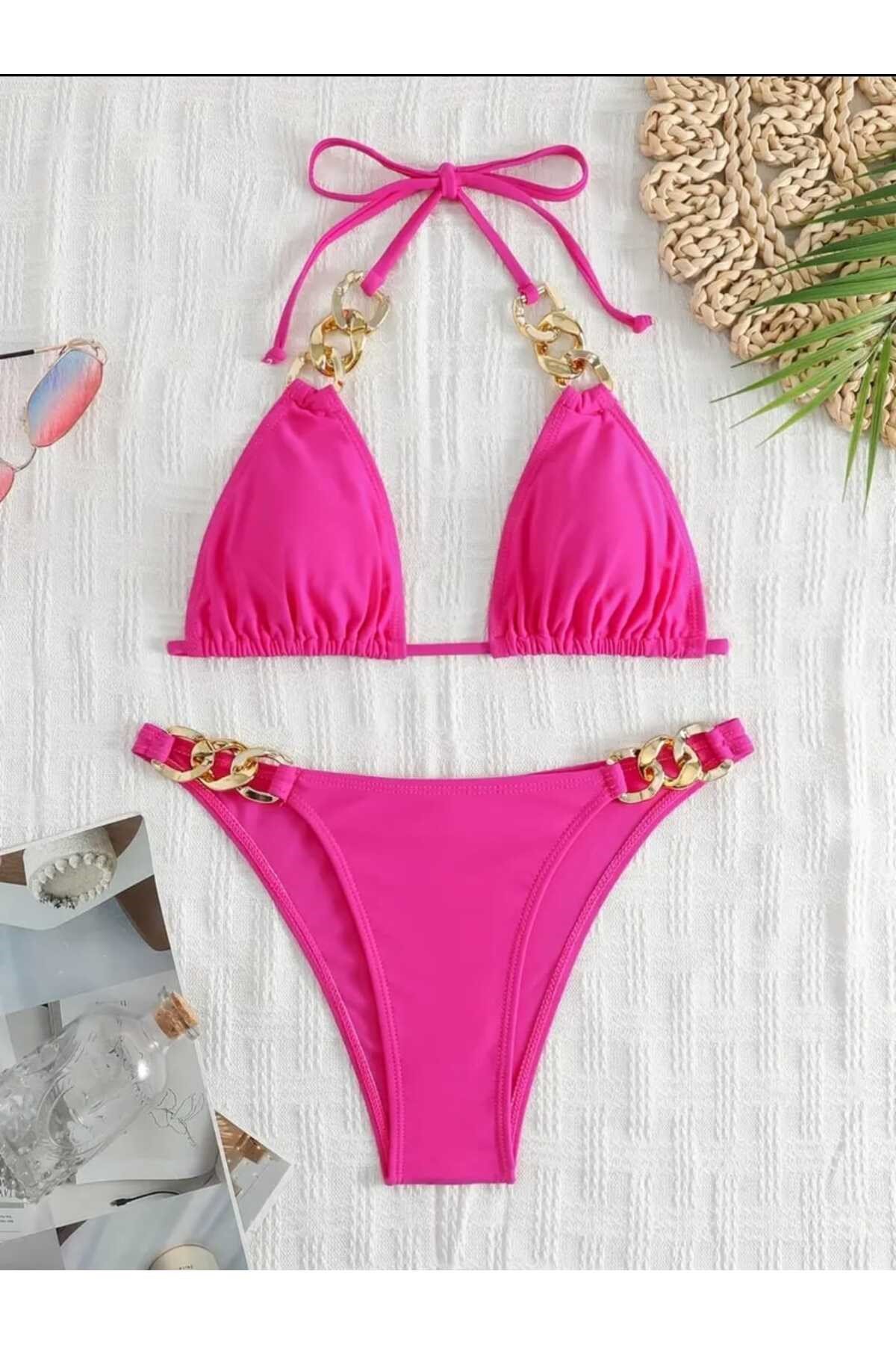 Zincirli bikini modelli