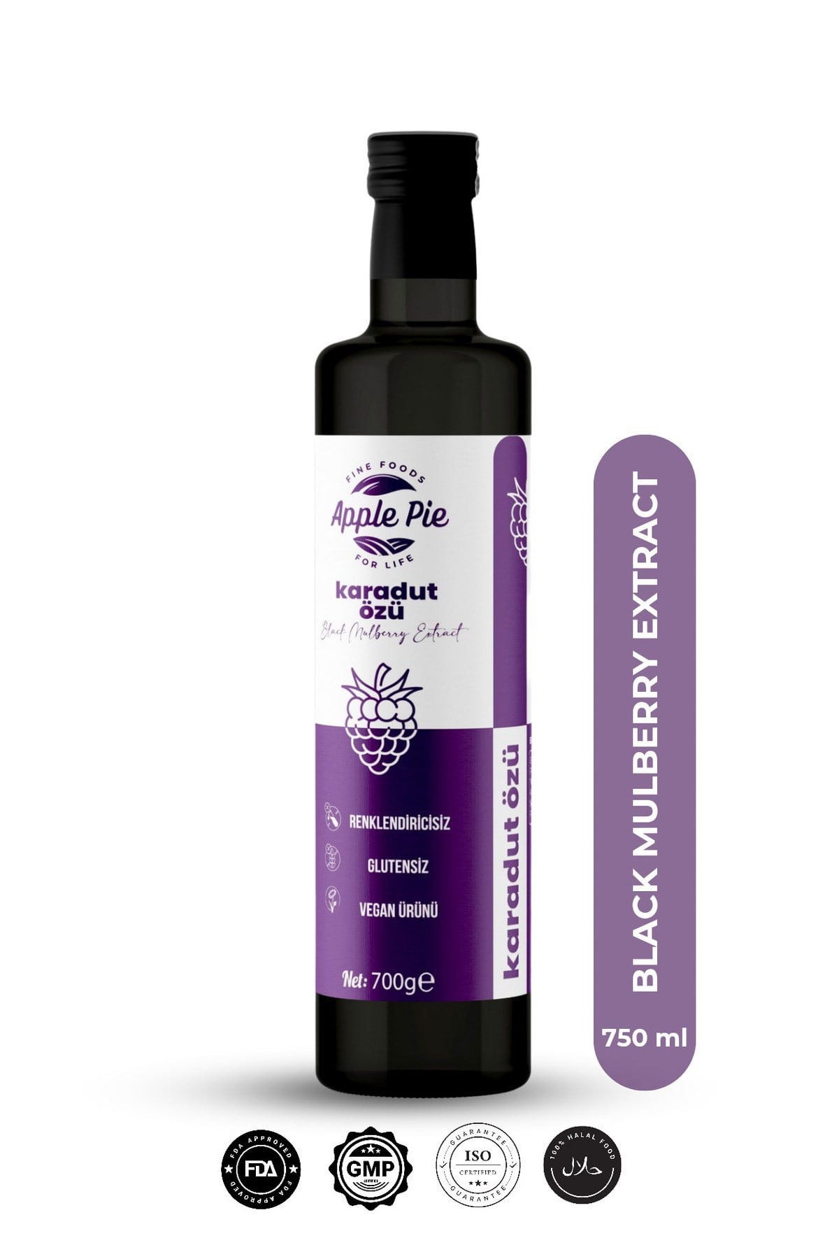 Karadut Özü 700 gr Soğuk Sıkım , Şeker İlavesiz , Black Mulberry Extract