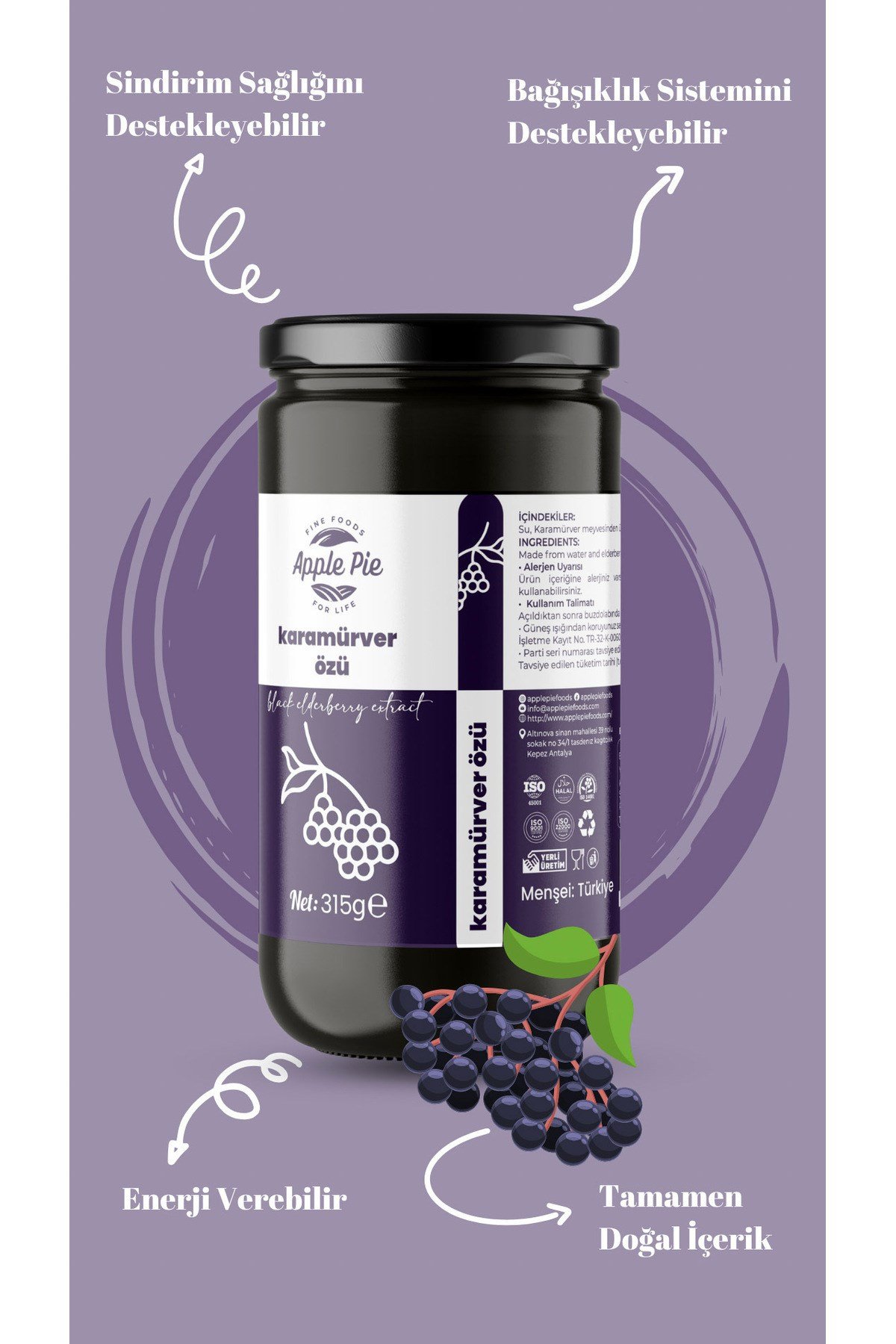 Karamürver Özü 315 gr , Yoğun Kıvam , Katkısız , Glutensiz , Vegan Ürün