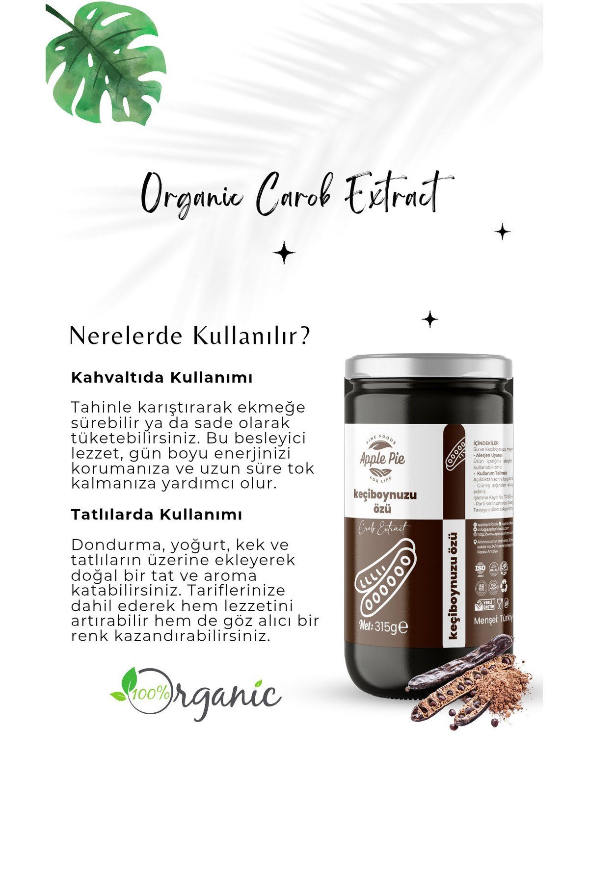 Keçiboynuzu Özü 2 Adet