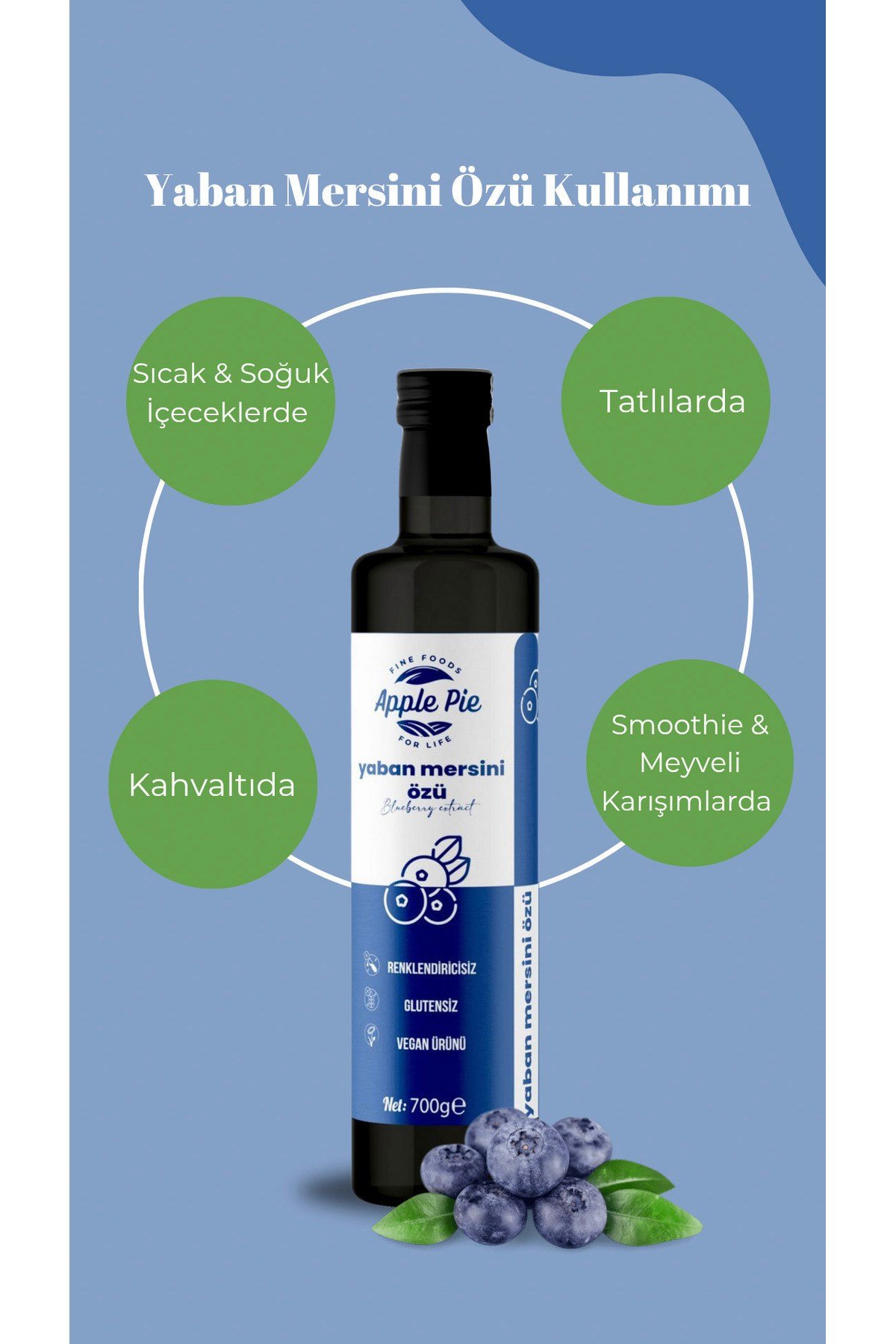 Yaban Mersini Özü 700 gr , Doğal , Katkısız ( Analizli ) , Soğuk Sıkım , Blueberry Extract