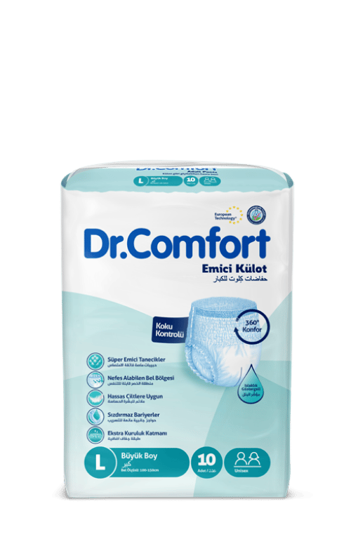 DR.COMFORT YETİŞKİN HASTA BEZİ EMİCİ KÜLOT 30'LU PAKET 