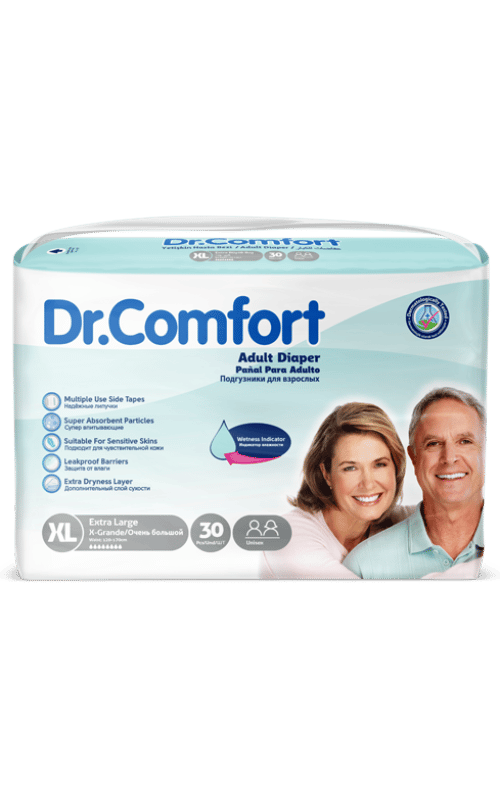 DR.COMFORT YETİŞKİN HASTA BEZİ EMİCİ YANDAN BAĞLAMALI 30'LU PAKET 
