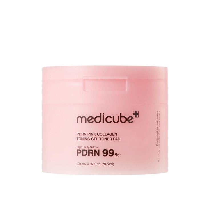 MEDICUBE PDRN PINK COLLAGEN TONING GEL TONER PAD