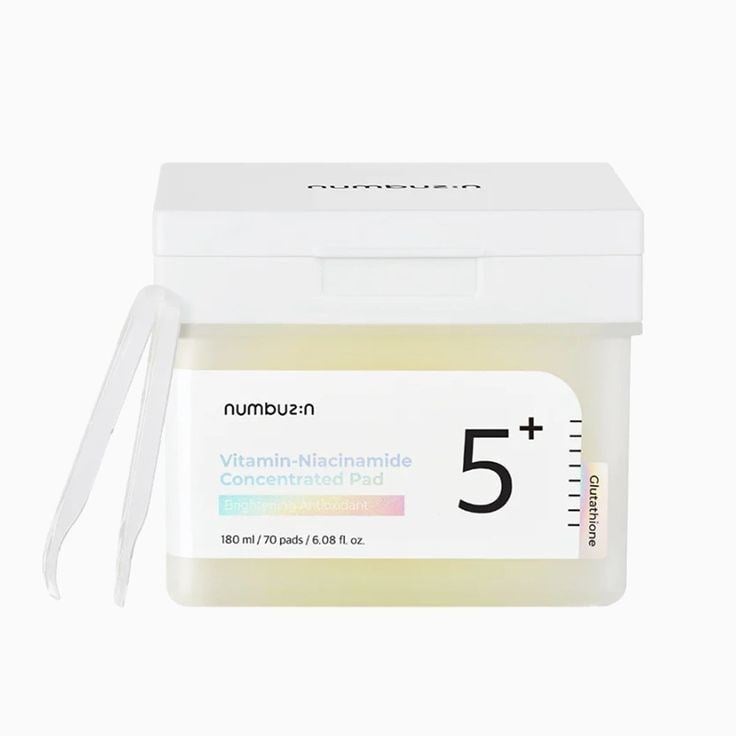 NUMBUZIN No.5+ Glutathione Vitamin Concentrated Toner Pads (Glutatyon ve Vitamin İçeren Leke Karşıtı, Aydınlatıcı Tonik Pedleri)