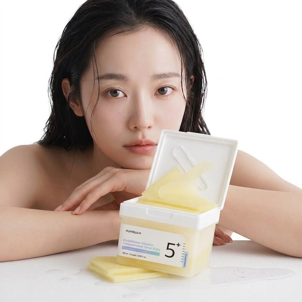 NUMBUZIN No.5+ Glutathione Vitamin Concentrated Toner Pads (Glutatyon ve Vitamin İçeren Leke Karşıtı, Aydınlatıcı Tonik Pedleri)