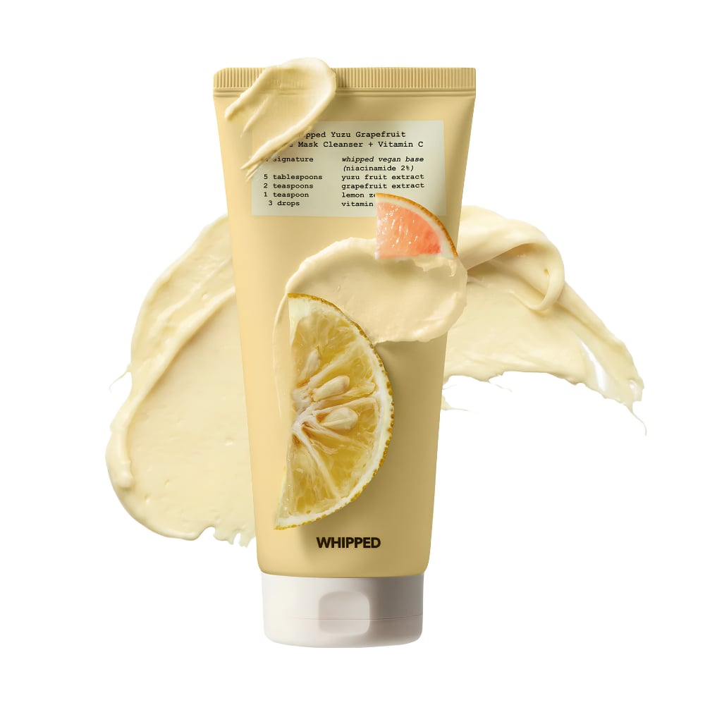 WHIPPED Yuzu Grapefruit Face Mask Cleanser+Vitamin C 130g (C Vitamini Destekli Aydınlatıcı ve Leke Karşıtı 2'si 1 Arada Yüz Yıkama Maskesi)