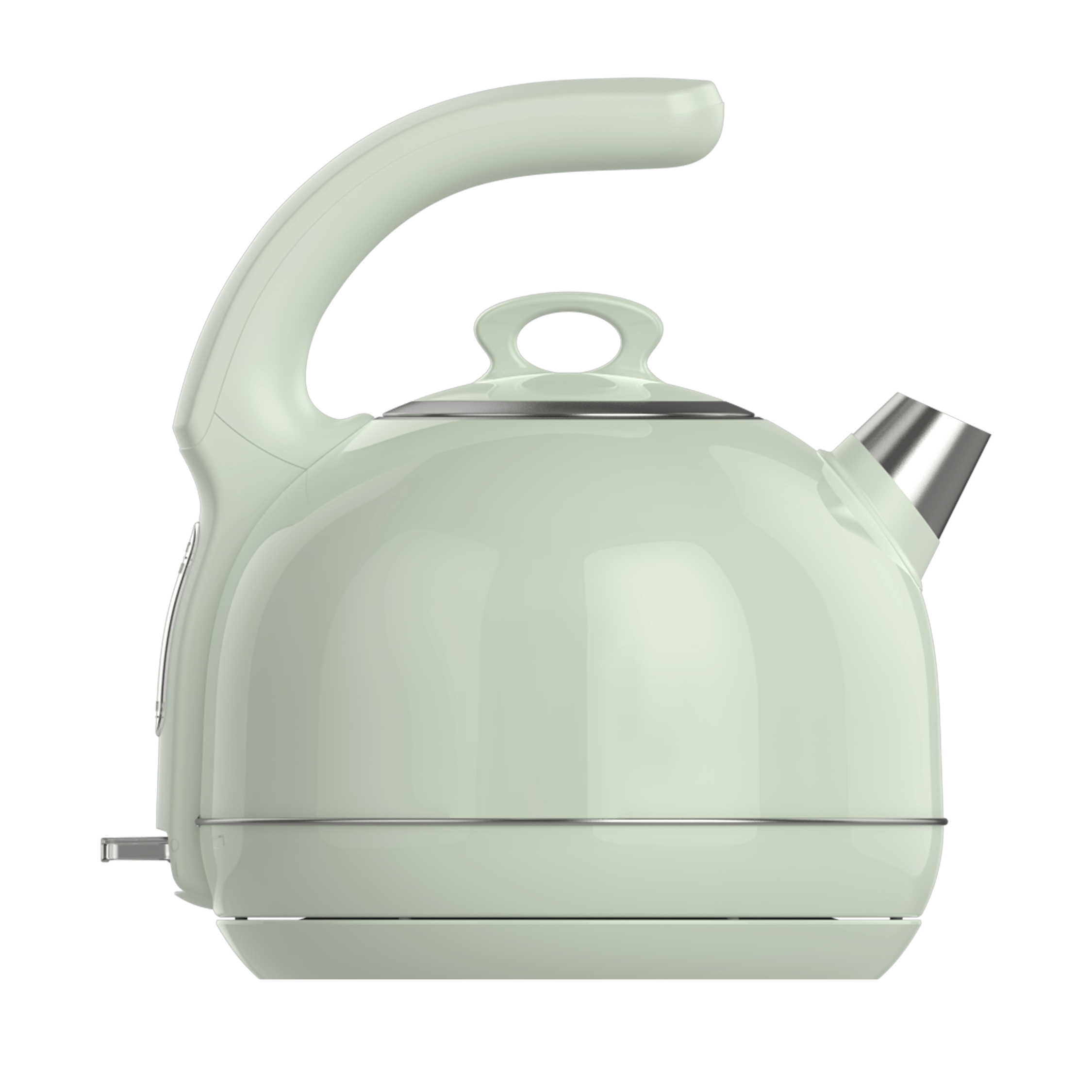PRK 1215C Retro Tasarımlı Analog Göstergeli Paslanmaz Çelik Hazneli Su Isıtıcısı Cool Touch Kettle | Yeşil
