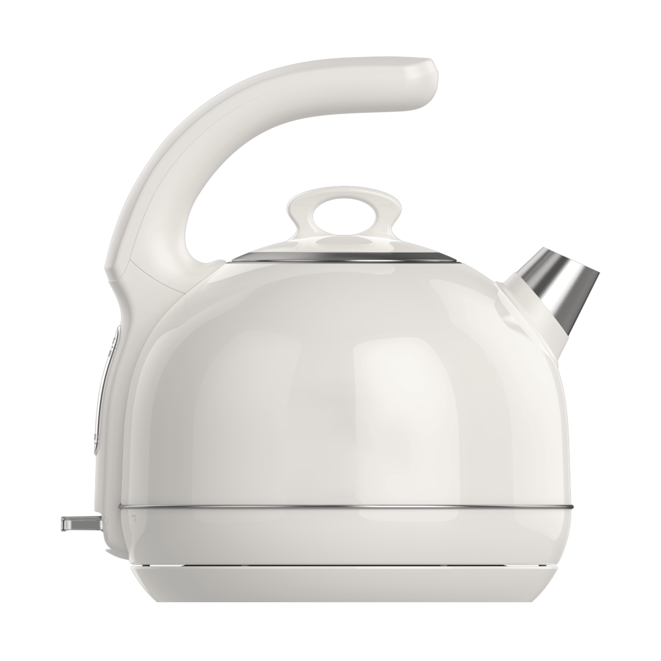PRK 1215C Retro Tasarımlı Analog Göstergeli Paslanmaz Çelik Hazneli Su Isıtıcısı Cool Touch Kettle | Krem