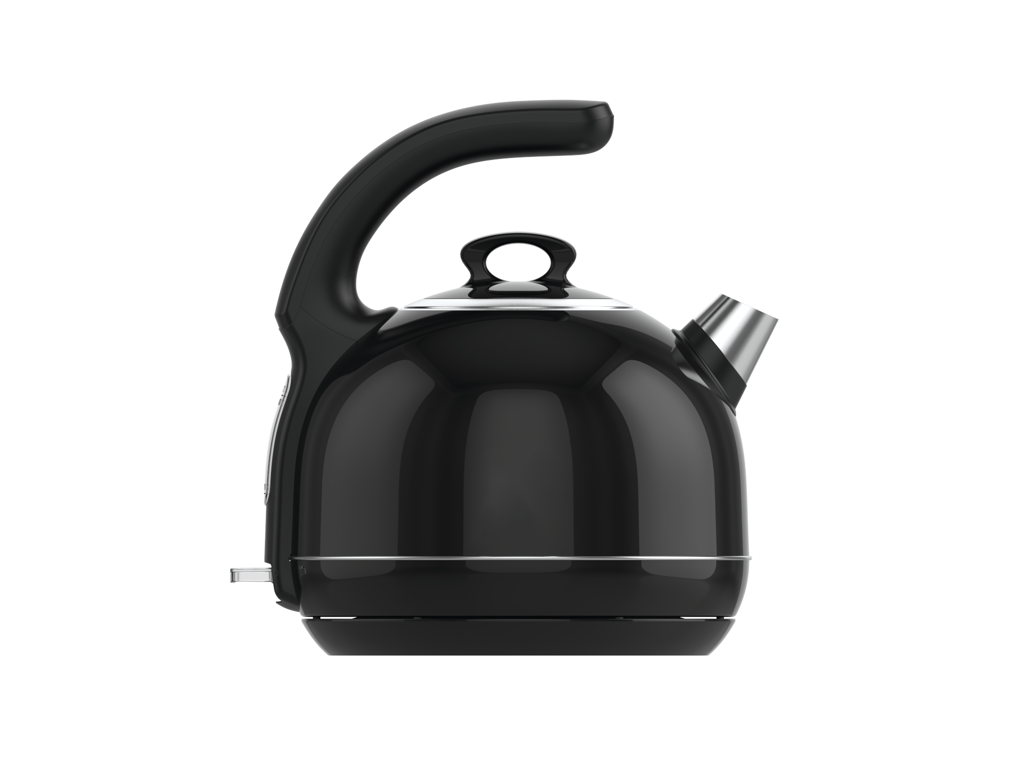 PRK 1215C Retro Tasarımlı Analog Göstergeli Paslanmaz Çelik Hazneli Su Isıtıcısı Cool Touch Kettle | Siyah