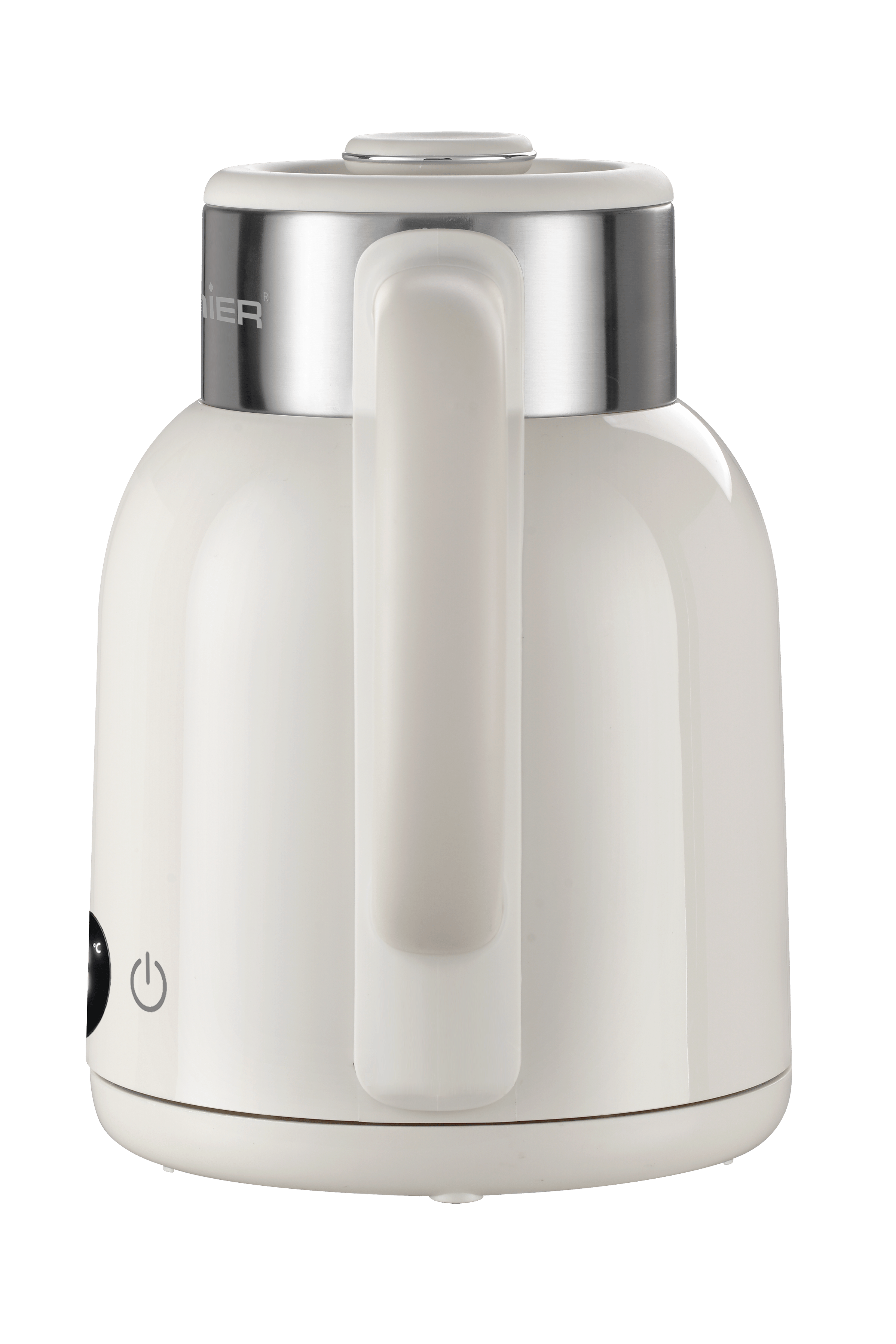 PRK 2516E Paslanmaz Çelik Hazneli Dijital Göstergeli Su Isıtıcısı Cool Touch Kettle - Krem