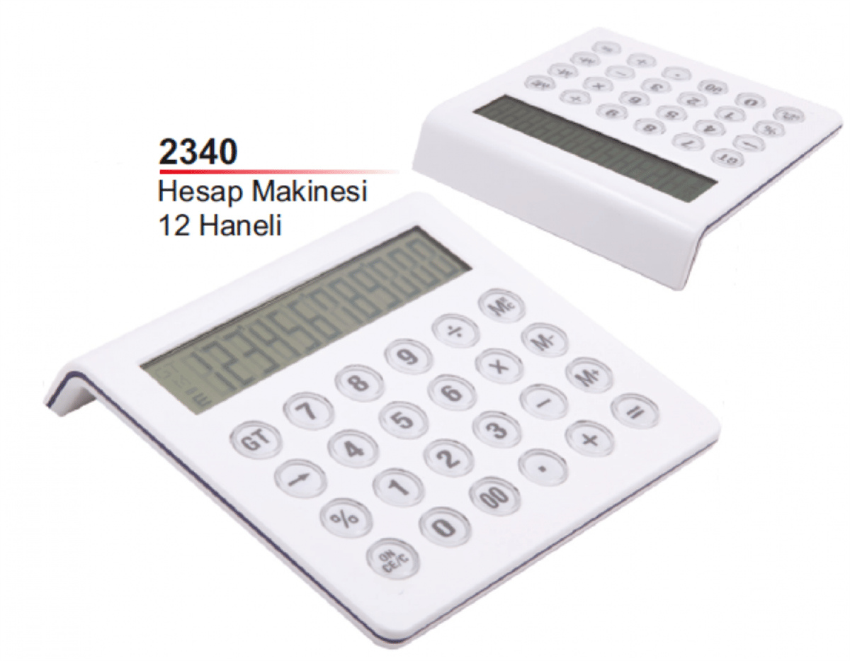 12 Haneli Hesap Makinesi