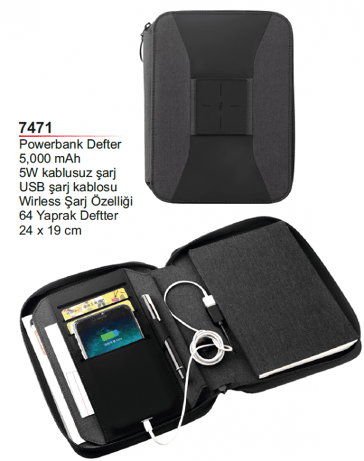 5000 mAh Powerbank Organizer