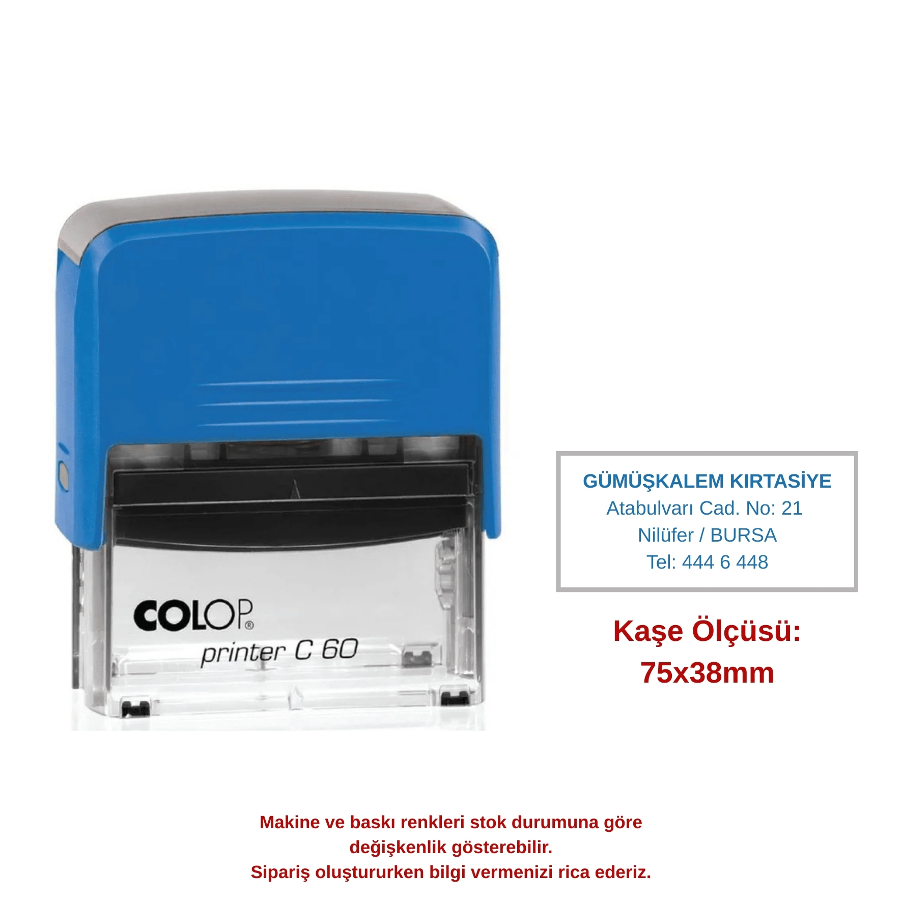 COLOP 60 KAŞE