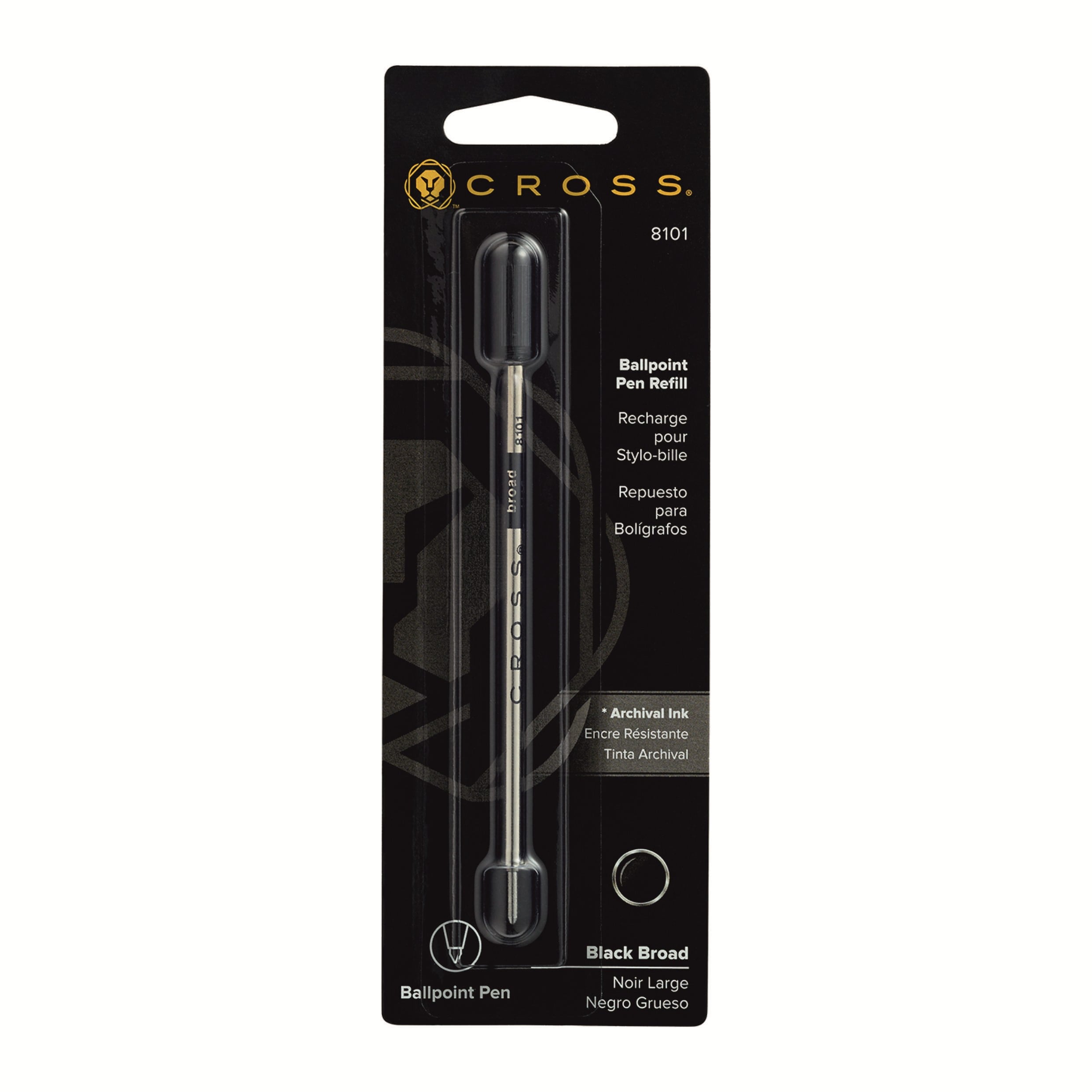CROSS 8101 TÜKENMEZ KALEM REFİLİ (SİYAH –BROAD )