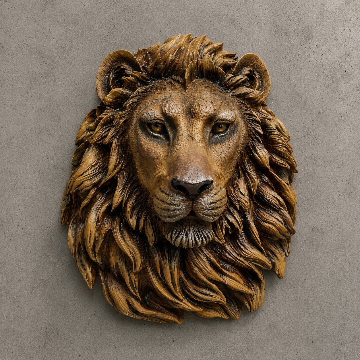 DEKORATİF ASLAN DUVAR HEYKELİ