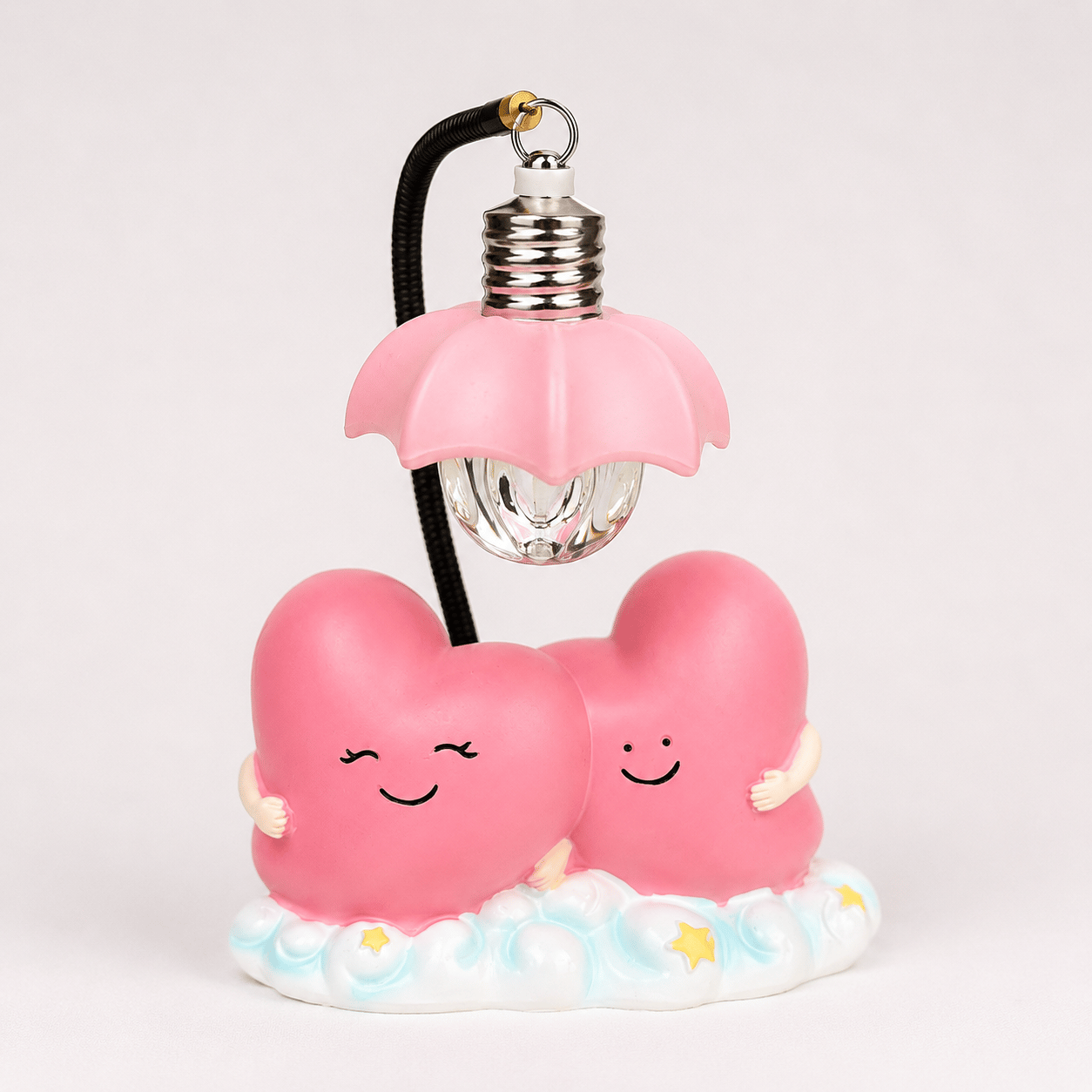 IŞIKLI SEVGİLİ KALP BİBLO POL-BİB-5099 PEMBE-KIRM.