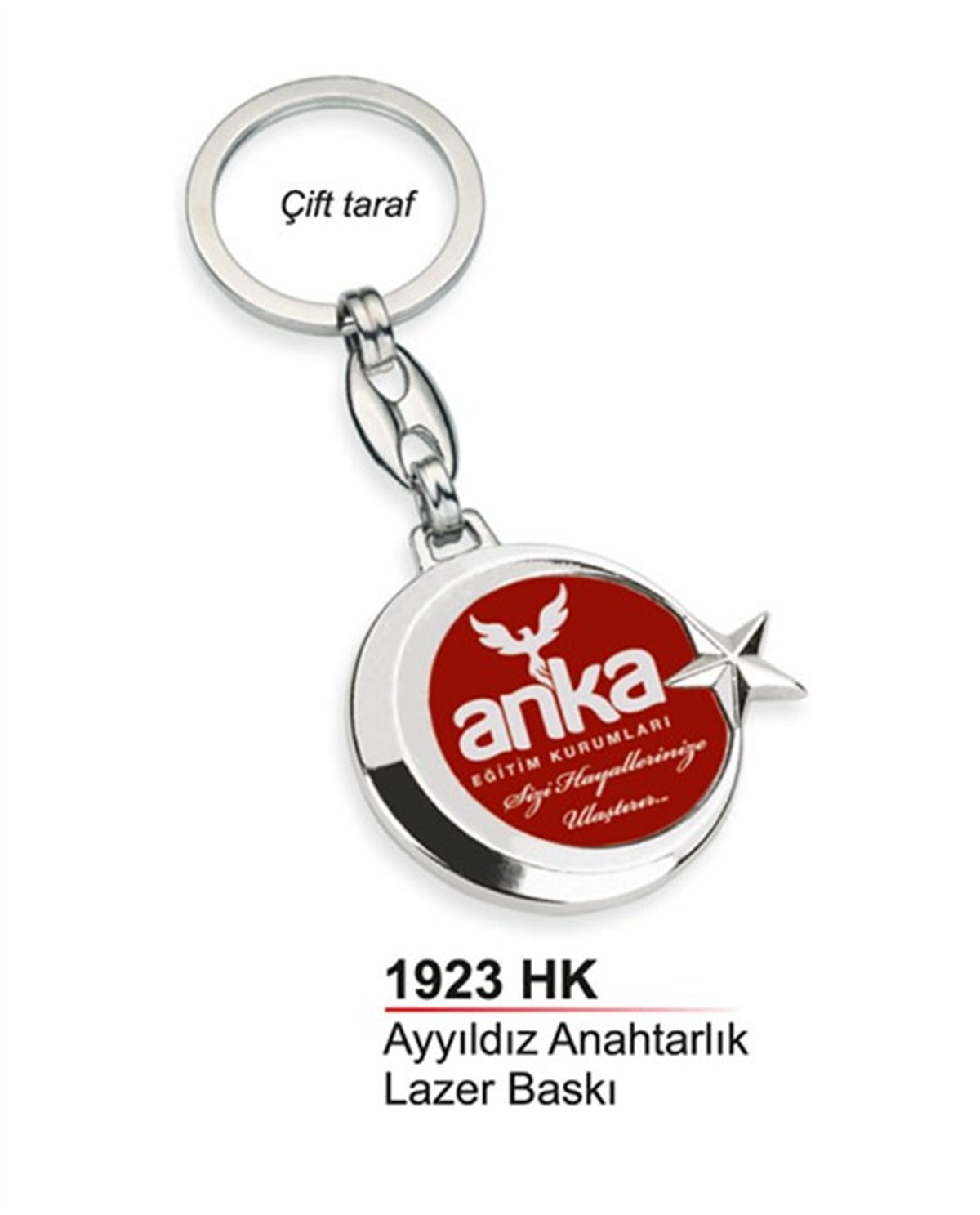 Metal Anahtarlık Damla Baskı
